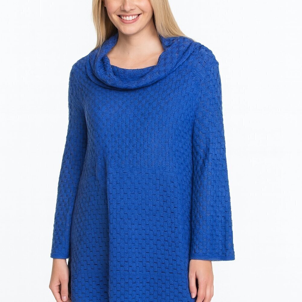 Ali Miles Tunic Top Size XL Long Lagenlook Flowy Artsy Relaxed Art to Wear
